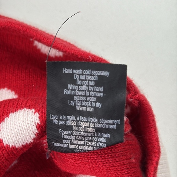 Spanner White & Red Polka Dot Sleeveless Knit Top - Picture 5 of 8